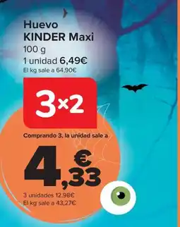 Carrefour Huevo KINDER Maxi oferta