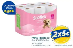 Cash Ecofamilia Scottex papel higiénico oferta