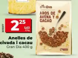 Maxi Dia Gran Dia aros de avena y cacau oferta