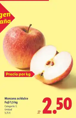 Lidl Manzana acidulce Fuji oferta