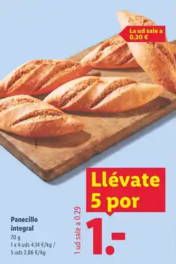 Lidl Panecillo integral oferta