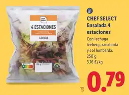 Lidl chef select ensalada 4 estaciones lavada oferta