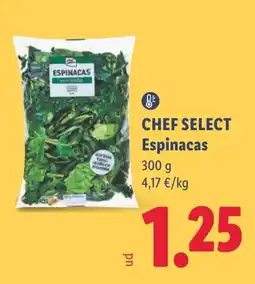 Lidl Chef Select espinacas oferta