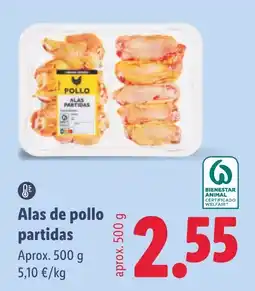 Lidl Pollo alas partidas oferta