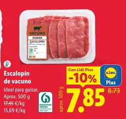 Lidl Lidl escalopín de vacuno oferta