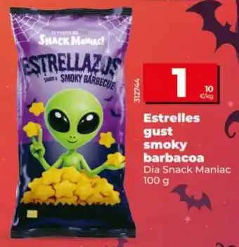 Maxi Dia Dia Snack Maniac Estrelles gust smoky barbacoa oferta