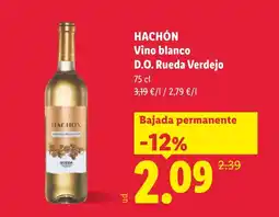Lidl Hachón vino blanco oferta