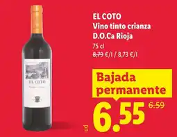 Lidl El Coto vino tinto crianza oferta
