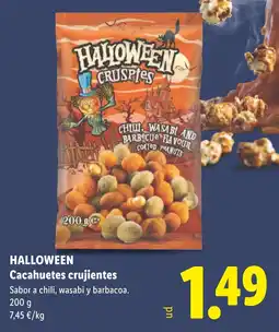 Lidl Halloween cacahuetes crujientes oferta