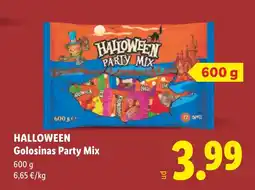 Lidl Halloween golosinas party mix oferta