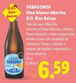 Lidl Tabagonia vino blanco albariño oferta