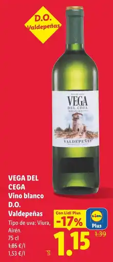Lidl Vega del Cega Vino blanco oferta