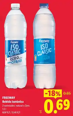 Lidl Freeway bebida isotónica oferta