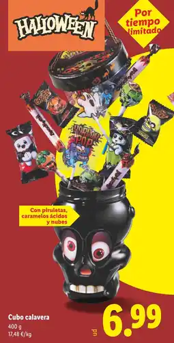 Lidl Cubo calavera oferta