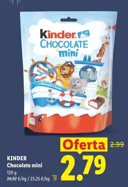 Lidl Kinder Chocolate mini oferta