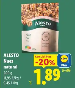 Lidl Alesto Nuez natural oferta