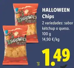 Lidl Halloween Chips oferta