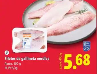 Lidl Gallineta filetes oferta