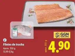 Lidl Filetes de trucha oferta