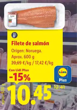 Lidl Lidl Plus filete de salmón oferta
