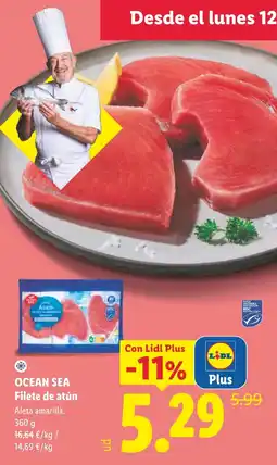 Lidl Ocean Sea filete de atún oferta