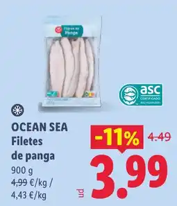 Lidl Ocean Sea filetes de panga oferta