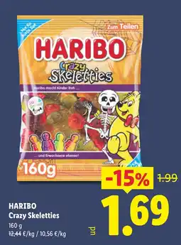 Lidl Haribo crazy skeletties oferta