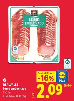 Lidl Realvalle lomo embuchado oferta