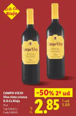 Lidl Campo Viejo vino tinto crianza oferta