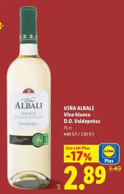 Lidl Viña Albali Vino blanco oferta