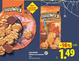 Lidl Halloween galletas con chocolate oferta