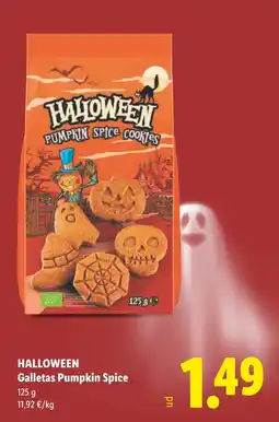 Lidl Halloween Galletas Pumpkin Spice oferta