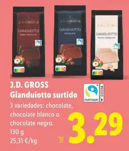 Lidl J.D. GROSS Gianduiotto surtido oferta