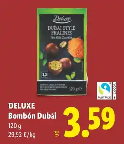Lidl Deluxe bombón dubái oferta