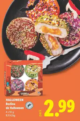 Lidl Berlina de Halloween oferta