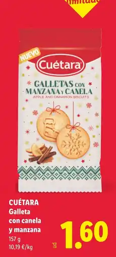 Lidl Cuétara galleta con canela y manzana oferta