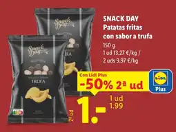 Lidl Snack Day patatas fritas con sabor a trufa oferta