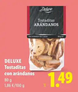 Lidl Deluxe tostaditas con arándanos oferta