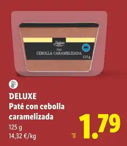 Lidl Deluxe paté con cebolla caramelizada oferta