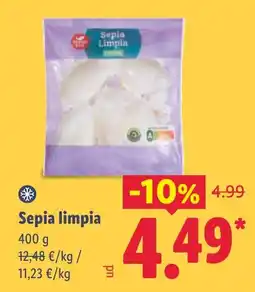 Lidl Sepia limpia oferta