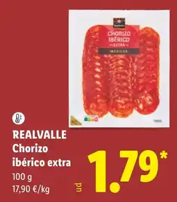Lidl Realvalle chorizo ibérico extra oferta