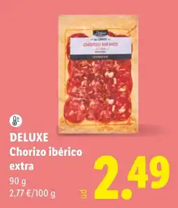 Lidl Deluxe Chorizo ibérico extra oferta
