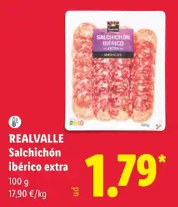 Lidl Realvalle salchichón ibérico extra oferta