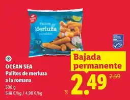 Lidl Ocean Sea palitos de merluza a la romana oferta