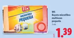 Lidl W5 bayeta microfibra multiusos pequena oferta