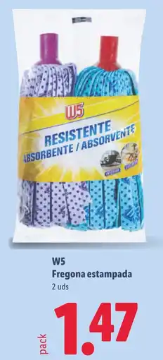 Lidl W5 fregona estampada oferta
