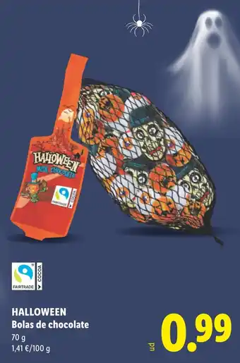 Halloween bolas de chocolate