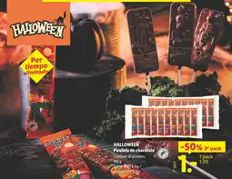 Lidl Halloween piruleta de chocolate oferta