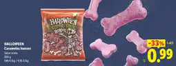 Lidl Halloween caramelo huesos oferta