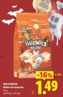 Lidl Halloween nubes de fantasma oferta